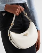 Prada Arqué Small Leather Shoulder Bag - Image 2
